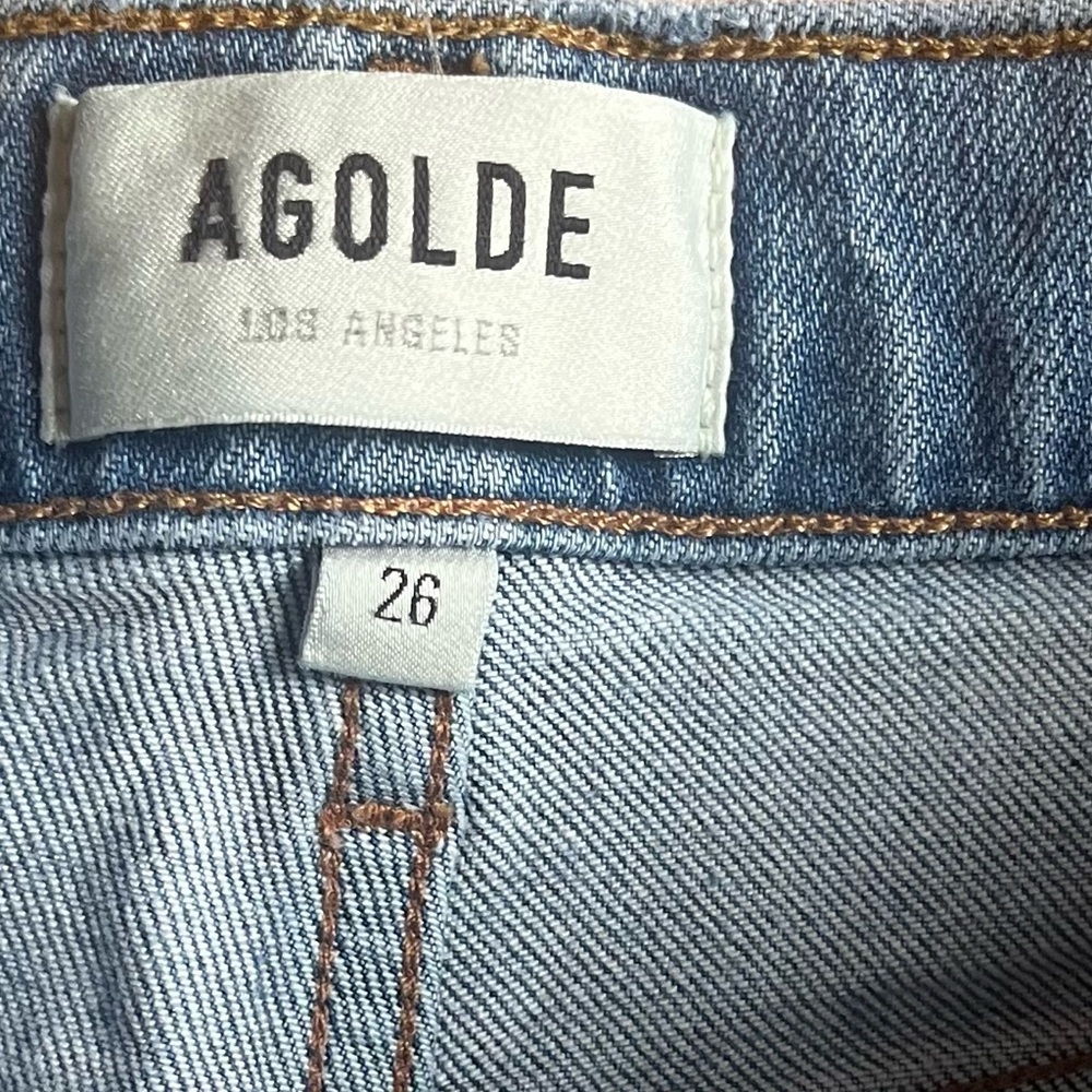 AGOLDE Women's willow style blue jeans - Picture 2 of 6